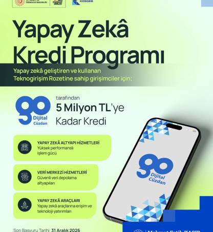 Yapay Zekâ Geliştiren Ve Kullanan Girişimlere Kredi Desteği