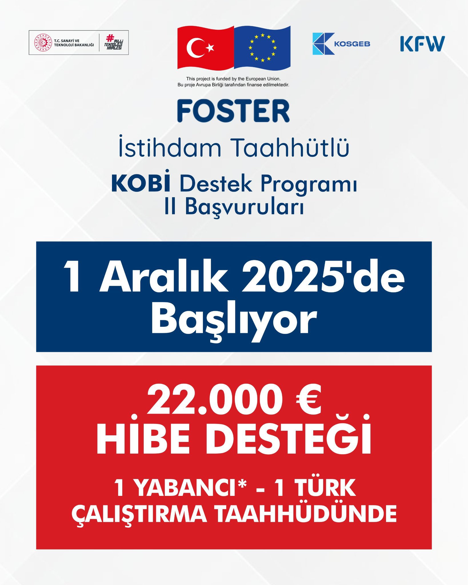 İstihdam Taahhütlü Kobi̇ Destek Programı-II İstihdamın Artırılması Teklif Çağrısı