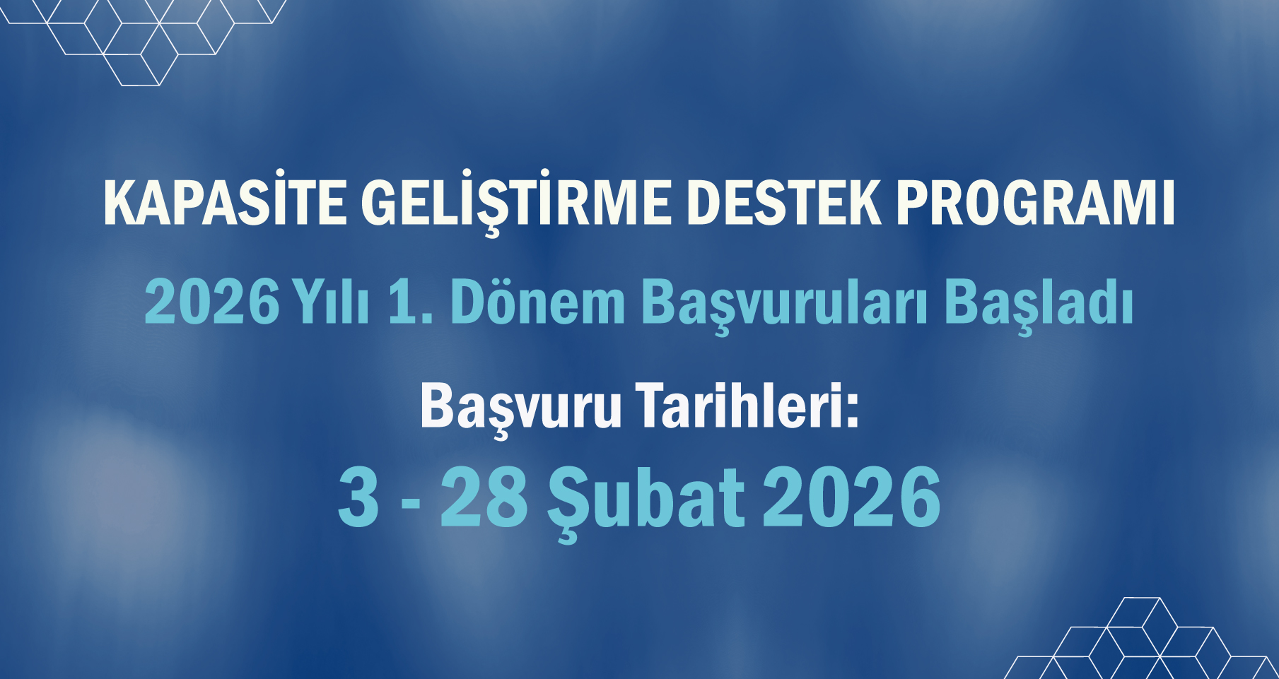 KOSGEB Kapasite Geliştirme Destek Programı 2026 Yılı 1. Başvuru Dönemi Başladı.