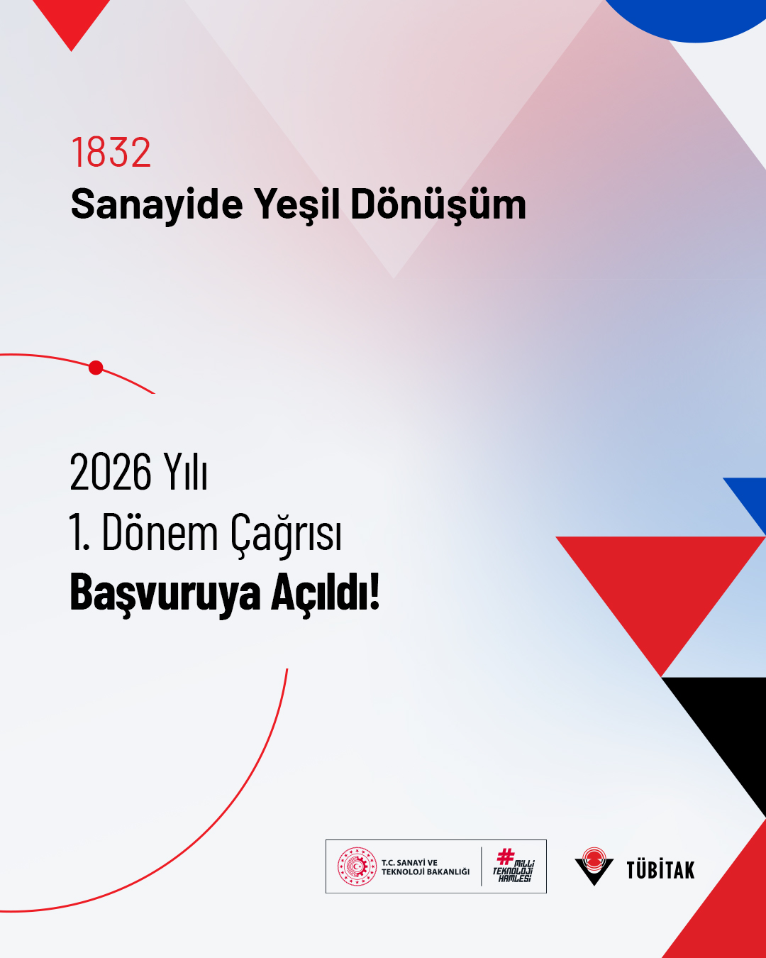 Sanayide Yeşil Dönem 2026 Yılı 1. Dönem Destek Başvuruları Başladı.